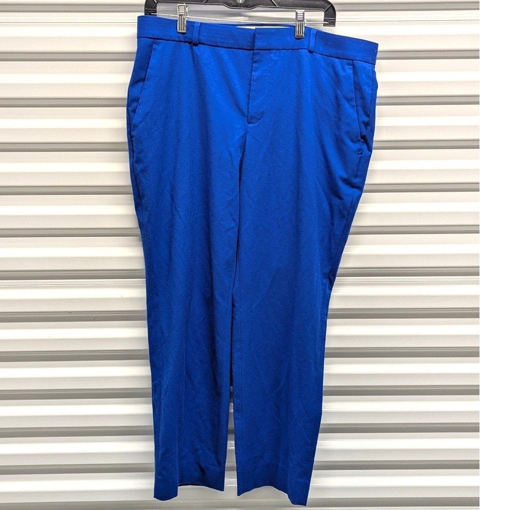 Career Office Preppy Banana Republic Size 12 Avery Fit Blue Crop Pants